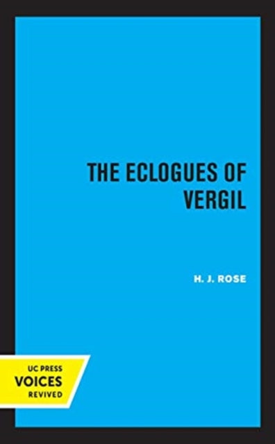 Book cover of: Eclogues of Vergil. By: H. J. Rose