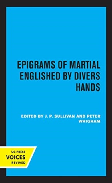 Book cover of: Epigrams of Martial Englished by Divers Hands. By: Sullivan, J. P.
