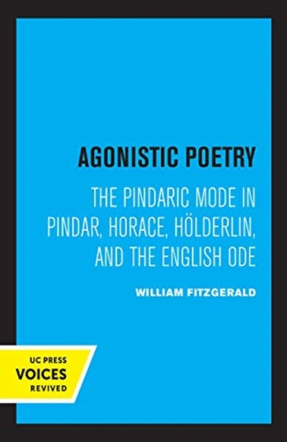 Book cover of: Agonistic Poetry. By: William Fitzgerald