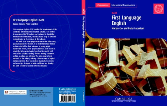 Book cover of: First Language English. By: Marian Cox