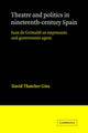 Book cover of: Theatre and Politics in Nineteenth-Century Spain. By: David Thatcher Gies