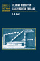 Book cover of: Reading History in Early Modern England. By: D. R. Woolf
