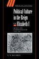 Book cover of: Political Culture in the Reign of Elizabeth I. By: A. N. McLaren