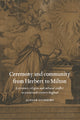 Book cover of: Ceremony and Community from Herbert to Milton. By: Achsah Guibbory