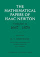 Book cover of: Mathematical Papers of Isaac Newton: Volume 2, 1667-1670. By: Isaac Newton