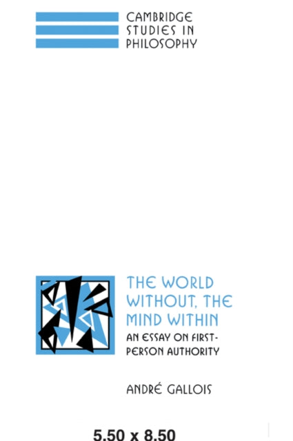 Book cover of: World Without, the Mind Within. By: André Gallois