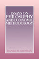 Book cover of: Essays on Philosophy and Economic Methodology. By: Daniel M. Hausman