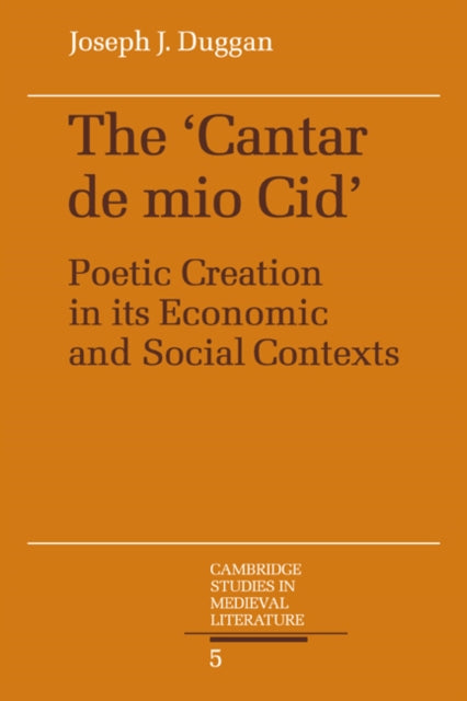 Book cover of: Cantar de mio Cid. By: Joseph J. Duggan