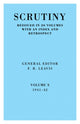 Book cover of: Scrutiny: A Quarterly Review. By: F. R. Leavis