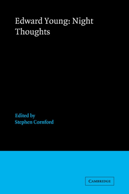 Book cover of: Edward Young: Night Thoughts. By: Edward Young