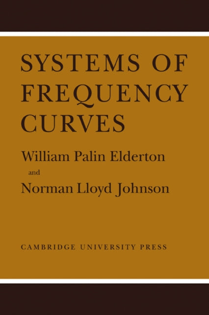 Book cover of: Systems of Frequency Curves. By: William Palin Elderton