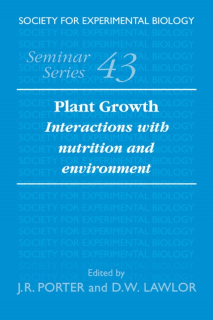 Book cover of: Plant Growth. By: J. R. Porter
