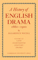Book cover of: History of English Drama 1660-1900. By: Allardyce Nicoll