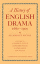 Book cover of: History of English Drama 1660–1900. By: Nicoll