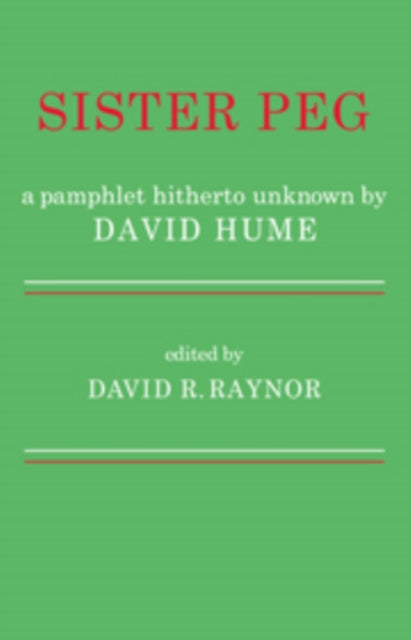 Book cover of: Sister Peg. By: David R. Raynor