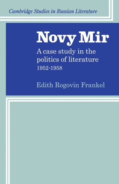 Book cover of: Novy Mir. By: Edith Rogovin Frankel