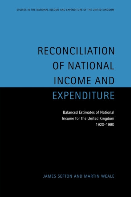 Book cover of: Reconciliation of National Income and Expenditure. By: James Sefton