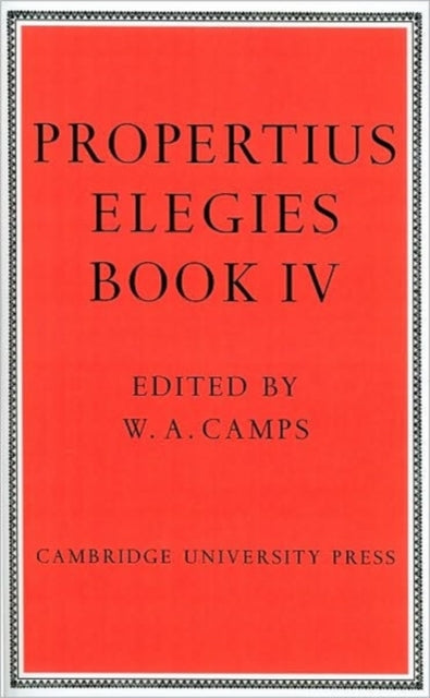 Book cover of: Propertius: Elegies Book 4. By: Propertius