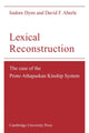 Book cover of: Lexical Reconstruction. By: Isidore Dyen
