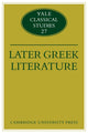 Book cover of: Later Greek Literature. By: John J. Winkler