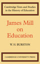 Book cover of: James Mill on Education. By: Mill