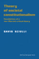 Book cover of: Theory of Societal Constitutionalism. By: David Sciulli