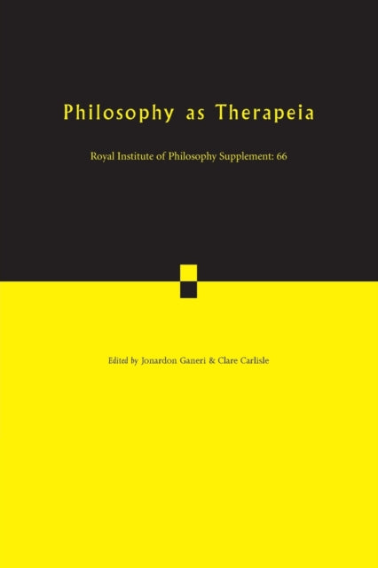 Book cover of: Philosophy as Therapeia. By: Clare Carlisle