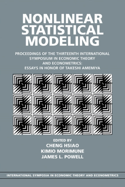 Book cover of: Nonlinear Statistical Modeling. By: Cheng Hsiao
