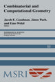 Book cover of: Combinatorial and Computational Geometry. By: Jacob E. Goodman