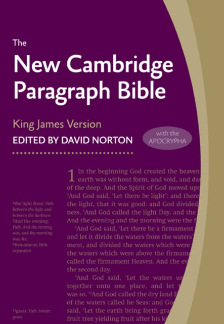 Book cover of: New Cambridge Paragraph Bible with Apocrypha, Black Calfskin Leather, KJ595:TA Black Calfskin