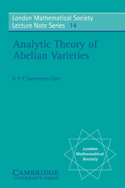 Book cover of: Analytic Theory of Abelian Varieties