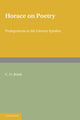 Book cover of: Horace on Poetry. By: C. O. Brink