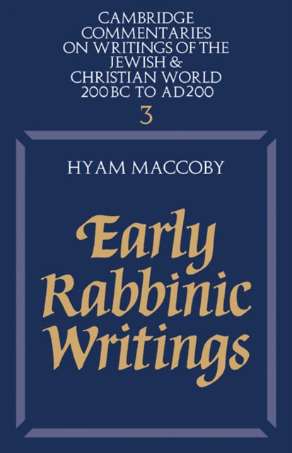 Book cover of: Early Rabbinic Writings