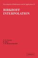 Book cover of: Birkhoff Interpolation
