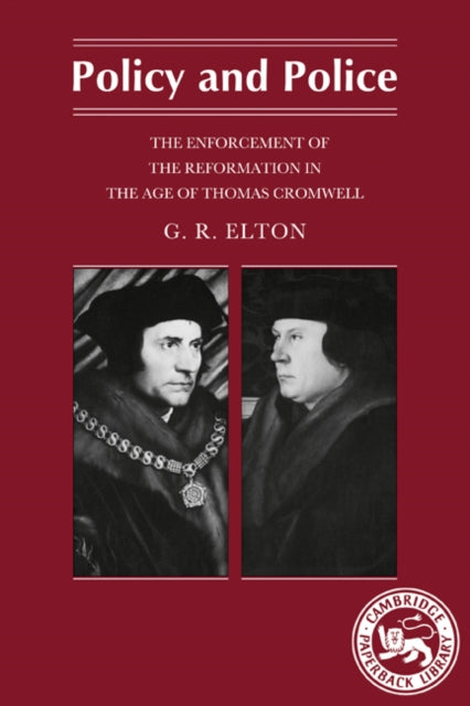 Book cover of: Policy and Police. By: Geoffrey Rudolph Elton