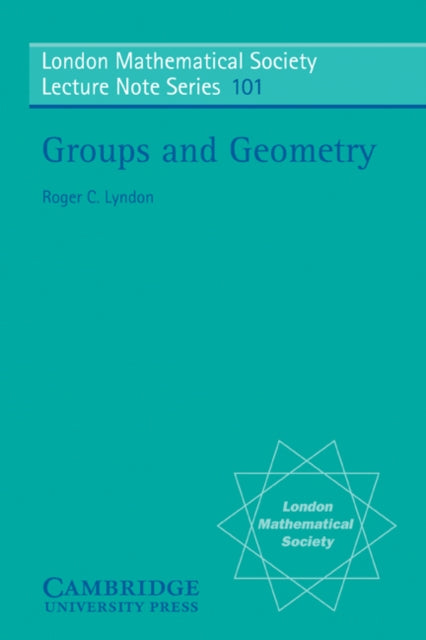 Book cover of: Groups and Geometry