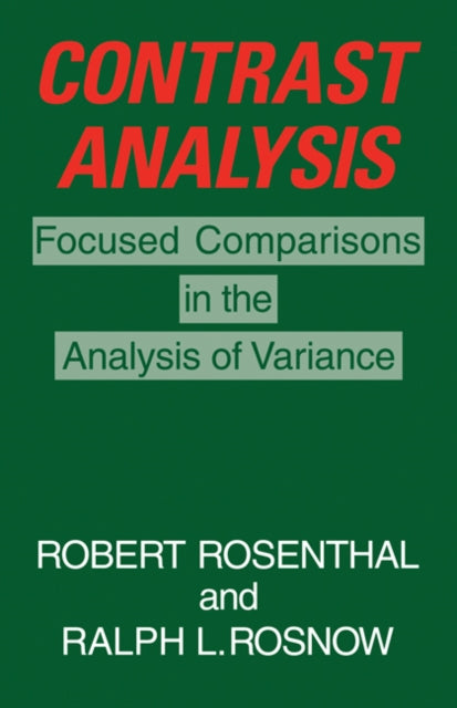 Book cover of: Contrast Analysis
