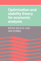 Book cover of: Optimisation and Stability Theory for Economic Analysis