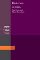 Book cover of: Dictation. By: Paul Davis