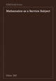 Book cover of: Mathematics as a Service Subject