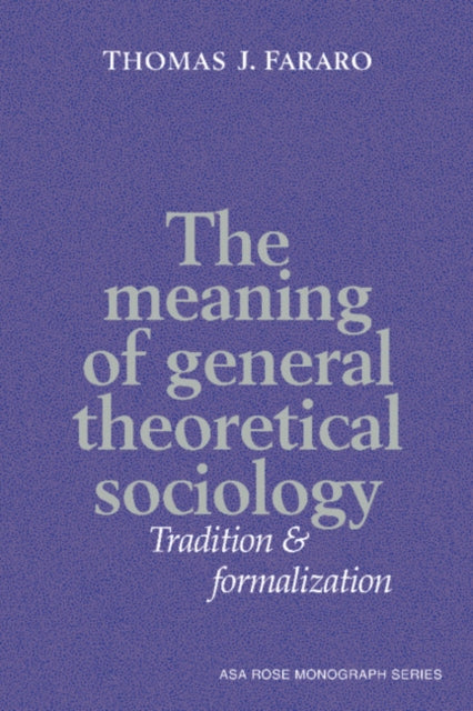 Book cover of: Meaning of General Theoretical Sociology