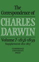 Book cover of: Correspondence of Charles Darwin: Volume 7, 1858–1859. By: Charles Darwin