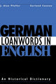 Book cover of: German Loanwords in English