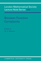 Book cover of: Boolean Function Complexity