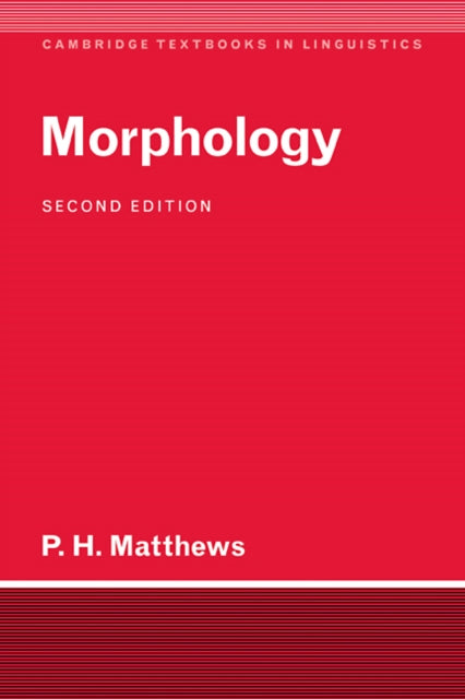 Book cover of: Morphology