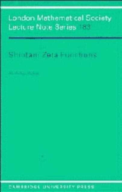 Book cover of: Shintani Zeta Functions