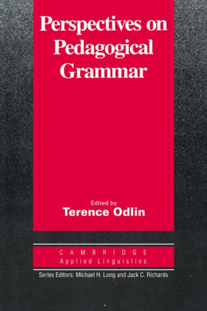 Book cover of: Perspectives on Pedagogical Grammar