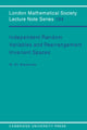 Book cover of: Independent Random Variables and Rearrangement Invariant Spaces