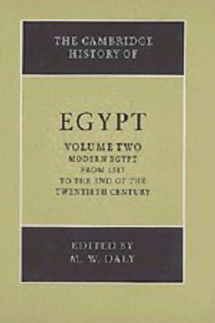 Book cover of: Cambridge History of Egypt. By: M. W. Daly