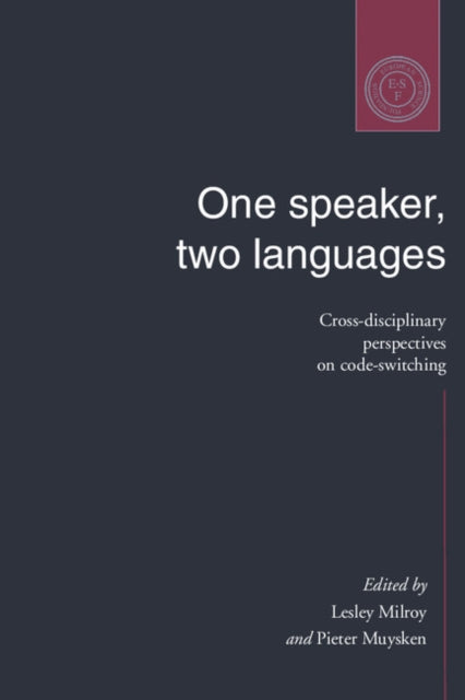 Book cover of: One Speaker, Two Languages